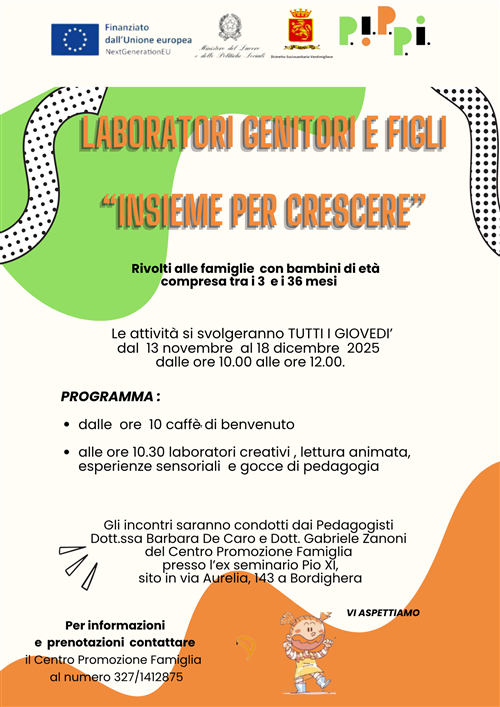 Laboratori Genitori e Figli "Insieme per Crescere"
